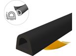 Guarnizione Per Finestra Guarnizione Per Porta Guarnizione In Gomma Epdm Profilo D 12×10 Mm 5M Nero Autoadesivo