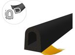 Guarnizione Per Finestra Guarnizione Per Porta Guarnizione In Gomma Epdm Profilo D 8×10 Mm 5M Nero Autoadesivo