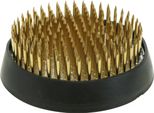 Kenzan Tappo Rotondo Ø60Mm Tappo A Fiore Ikebana Decorativo In Ottone Argentato