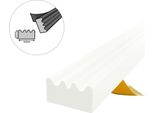 Guarnizione Per Finestre Guarnizione Per Porte Guarnizione In Gomma Profilo E Epdm 15×8 Mm 50 M Bianco Autoadesivo