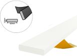 Guarnizione Per Finestre Guarnizione Per Porte Guarnizione In Gomma Epdm A Profilo I 8×2 Mm 50 M Bianco Autoadesivo