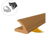Guarnizione Per Finestra Guarnizione Per Porta Guarnizione In Gomma Epdm Profilo A V 9×7 Mm 5M Marrone Autoadesivo