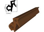S-1126 Marrone Guarnizione Finestra Guarnizione Di Gomma Finestra Porta 30M