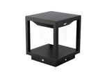 Palo Solare Da Giardino Con Sensore V-TAC 2W Led Nero IP65 VT-11022-B 90Lm