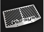 Copriradiatore Zieger Compatibile Con Kawasaki Versys 650 Design Logo Argento
