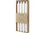 Candela A Bastoncino Di Cera Naturale Pure - Naturale 4 Pz.