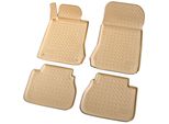Tappetini In Gomma Per Mercedes Classe E | W210 | S210 | 1995-2002 | Beige + Bordo