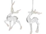 Decorazione Per Albero Di Natale In Plastica 15Cm Cervo 1 Pezzo Assortito Trasparente