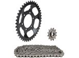 Set Catena 3 Pezzi Nero 12/41 Denti Per ZüNdapp Hai 50 Tipo 448-160