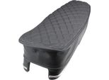 Coprisedile Schmitt Nero/Grigio Trapuntato Per Simson S50 S51 S70 | Coprisedile Simson Con Logo Schmitt | Similcuoio,