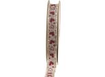 Nastro Regalo Cuori Nastro Decorativo Beige Rosso 15Mm 15M Matrimonio San Valentino Boho