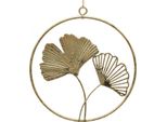 Filigrana Ginkgo Decorazione Da Parete In Metallo Con Fascino Vintage, 3 Pezzi