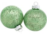 Set Di 24 Decorazioni Natalizie In Vetro Verde Marmorizzato Ø6Cm Decorazioni Per L'albero Di Natale Decorazioni In Vetro Look Elegante