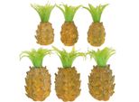 Decorazione Ananas Artificiale Frutto Tropicale In Miniatura Per La Decorazione Della Tavola E Delle Feste, 6 Pezzi