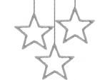 Set Di Ciondoli Con Stelle Natalizie In Argento Glitterato 7,5 Cm 40 Pezzi - Decorazioni Per L'albero Decorazioni Per Le Finestre Stelle Decorative Per Le Feste