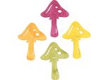Decorazione A Spaglio Funghi Decorazione Autunnale Funghi Portafortuna, Decorazione Arancio Giallo Verde Rosa 72 Pz