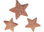 Decorazione Natalizia Stelle Glitterate Rosa Ø4/5Cm 40Pz