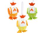 Decorazione Pasquale: Uovo Di Gallo Dipinto Da Appendere, 7,5 Cm, Set Di 12, Mix Colorato