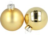 Set Di Decorazioni Per L'albero Di Natale 24Pcs Baubles In Vetro Oro Mix Ø6Cm Decorazione Natalizia Elegante