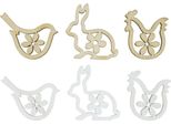 Decorazione Pasquale In Legno Decorazione Sparsa Coniglietti Galline Uccelli Decorazione Da Tavolo Primavera 72 Pezzi