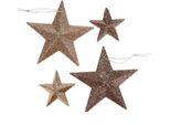 Stella Glitterata Oro Mix Decorazioni Natalizie Decorazioni Per L'albero Di Natale 18 Pezzi