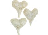 Cuori Di Sisal Decorativi Bianco Crema Per La Decorazione Della Tavola Matrimonio Spolverata Decorazione San Valentino 16 Pezzi