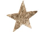 Stelle Di Betulla Naturale Da Appendere 20Cm - Decorazione Natalizia 4 Pezzi
