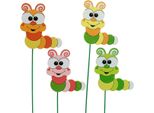 Spina Da Giardino Bruco Legno Fiore Spina 16 Pezzi Primavera Decorazione Bambini Decorazione Piante