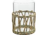 Vaso In Vetro Cilindro Erbe Vaso Decorativo In Vetro Ø8Cm H12Cm