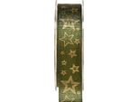 Nastro Decorativo Natalizio Verde Oro Stelle 25 Mm X 15 M Nastro Per Regali E Gioielli