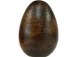 Uova Di Legno Marrone In Legno Di Mango Set Di Decorazione Di Uova Di Pasqua 2 Pezzi Decorazione In Legno Naturale 9,5-10 Cm
