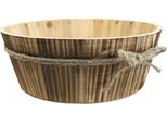 Ciotola Decorativa In Legno Naturale Rustico Ø28Cm Per La Decorazione Della Tavola E Lo Stile Country House