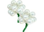 Eleganti Bacche A Specchio Effetto Smalto Bianco, Decorazioni Per Albero Di Natale Ø2Cm 140Pz