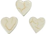 Cuori In Legno Oro Bianco Decorazione Tavola Matrimonio 4,5Cm 8 Pezzi