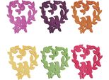 Decorazione In Legno A Spruzzo Uccelli Cuore Decorazione Da Tavola 6 Colori Matrimonio 72 Pz
