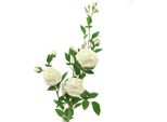 Ramo Di Rose CrèMe/Rosè 100Cm - Fiore Artificiale Decorativo Per Decorazioni Di Ambienti Eleganti E Matrimoni