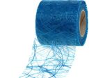 Velo Azzurro 8 Cm X 25 M - Velo Decorativo Per Decorazioni Marittime, Composizioni Floreali E Fotografia