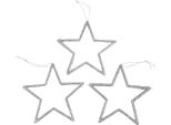 Decorazione Natalizia Stella Ciondolo Argento Glitter 12Cm 12 Pezzi Decorazione Albero Di Natale Decorazioni Albero Di Natale
