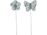 Spina Di Fiori Farfalla Fiore Di Legno Decorazione Giardino Matrimonio (12 Pezzi, 7Cm)