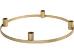 Anello Portacandele In Metallo Oro Opaco Ø35Cm Per Decorazione Tavola Festiva Corona D'avvento Decorazione Natalizia