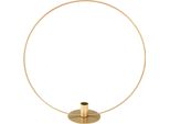 Anello Decorativo In Metallo Portacandele Champagne Ø35Cm Decorazione Natalizia Design Elegante
