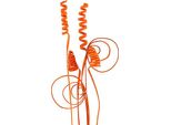 Assortimento Di Canne Mini Arancioni 75 Pezzi – Decorazioni Autunnali, Articoli Per Bricolage, Rami Decorativi, 75 Pezzi
