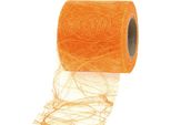 Rotolo Di Tessuto Non Tessuto 8Cm X 25M Albicocca - Vello Decorativo, Nastro Da Regalo, Nastro Da Tavola Per Decorazioni Estive E Fioreria