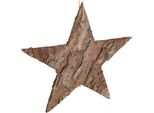 Decorazioni Stelle Corteccia Di Pino 20 Cm Set Da 3 Decorazioni Per Albero Di Natale Rustiche Naturali, 3 Pezzi