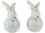 Set Di Figurine Per La Decorazione Del Coniglietto Di Pasqua, Motivo A Pois, 13 Cm, Set Di 2, Decorazione Da Tavola Per La Pasqua