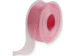 Nastro Di Organza Rosa 40Mm X 50M Nastro Regalo Matrimonio Crafting