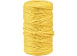 Nastro Di Iuta Giallo 4Mm 100M Nastro Decorativo Fibra Naturale Decorazione Artigianale Fai Da Te