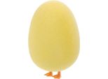 Uovo Di Pasqua Con Gambe Figura Decorativa Giallo Uovo Di Pasqua H13Cm Set 4 Pezzi Primavera