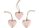 Cuori Decorativi In Legno Rosa Chiaro 6Cm 8 Pezzi Per La Festa Della Mamma San Valentino