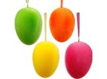 Uova Di Pasqua Colorate E Floccate Da Appendere, Decorazione Primaverile, Uova Decorative Per Il Bouquet Di Pasqua, Set Da 8
